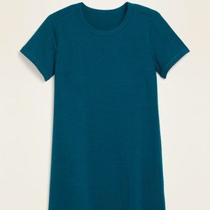 Fitted Crew-Neck T-shirt Dress - Small